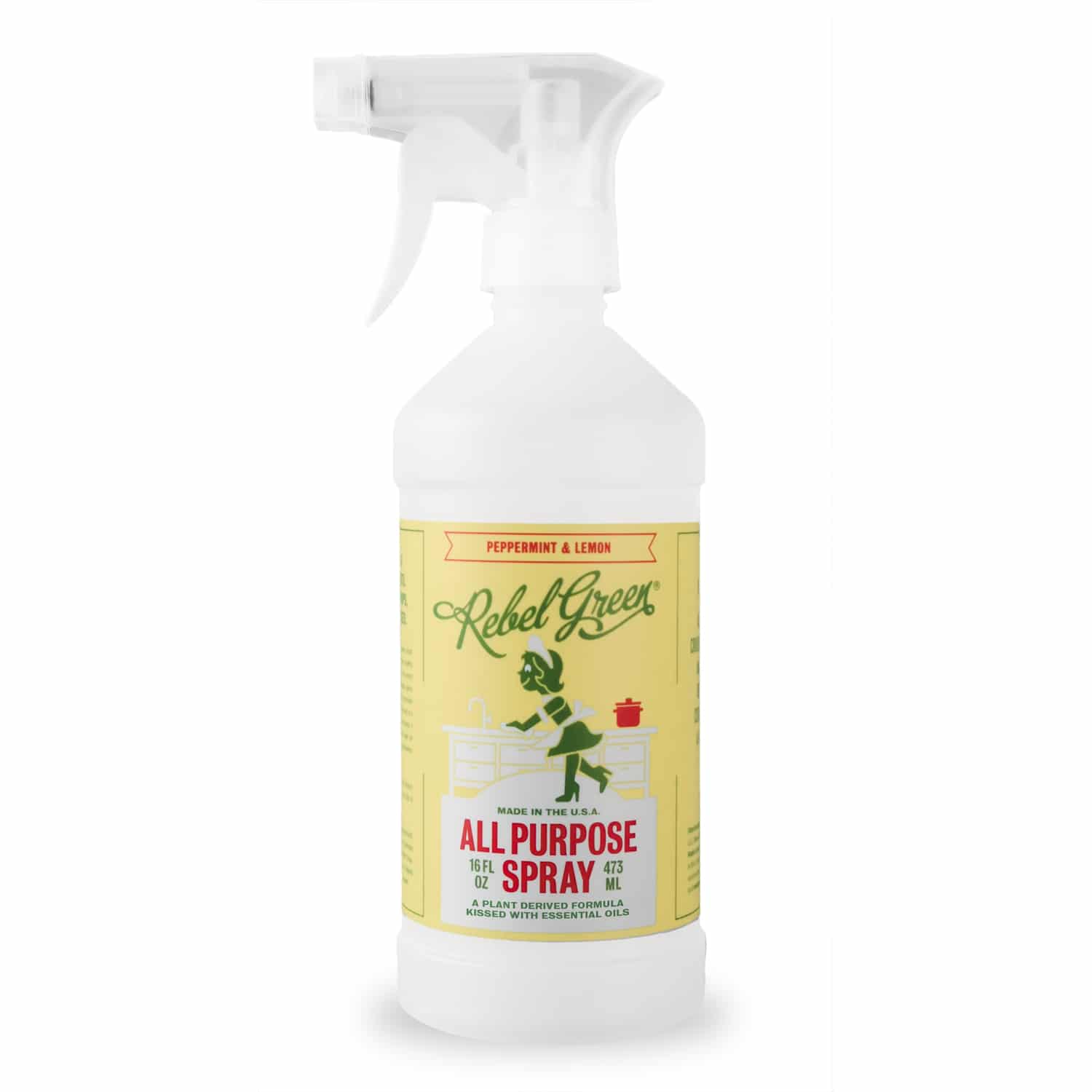 Rebel Green All Purpose Spray natural cleaner Peppermint & Lemon