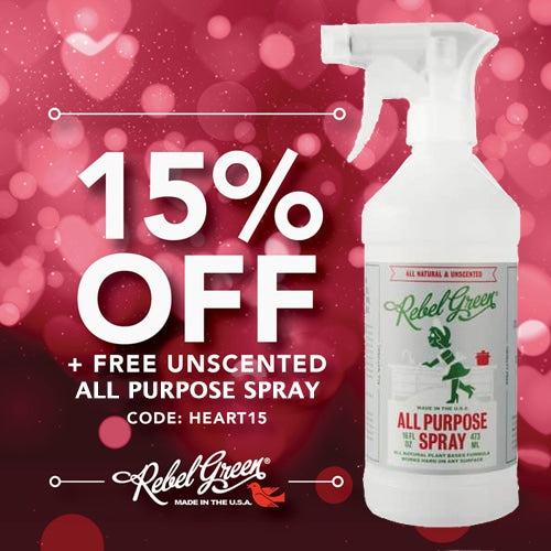 February offer coupon code 15% off All Purpose Spray unscented